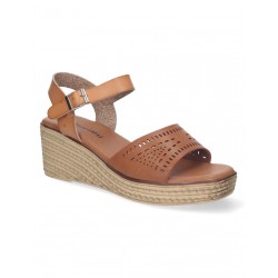 Sandalia cuña  mujer LT61 Camel CMSport